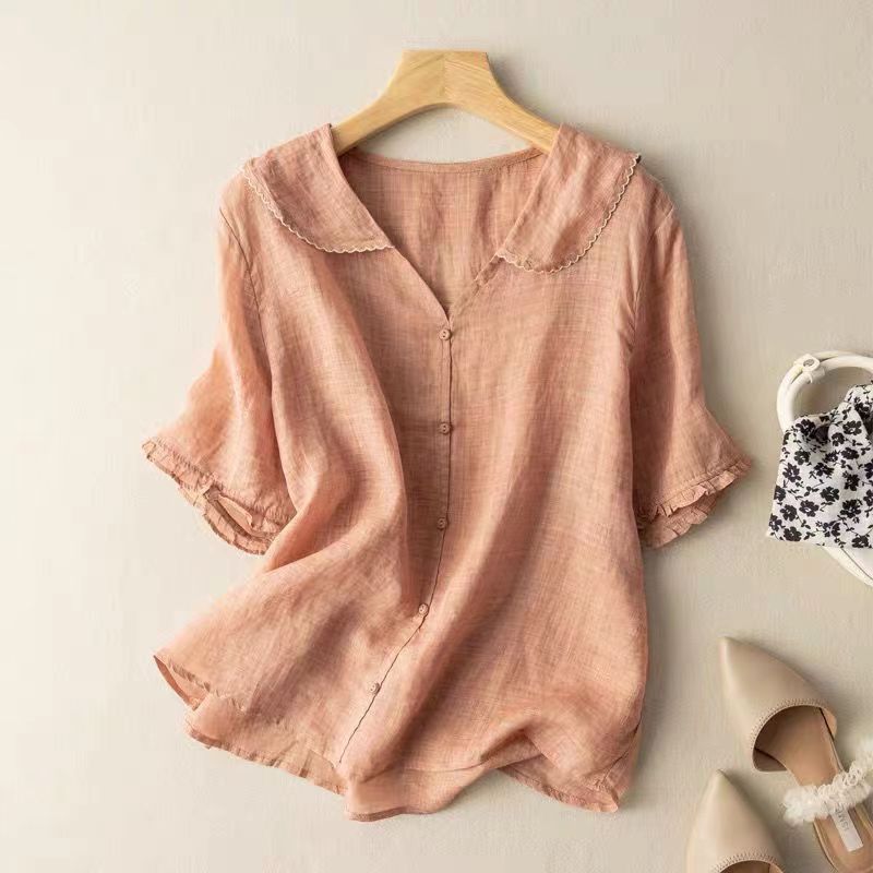 Women's Blouse | Peter Pan Collar Button-Up