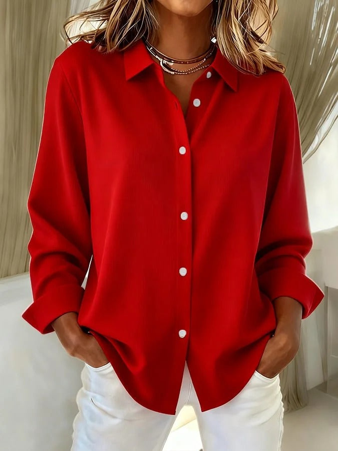 Women's Blouse | Relaxed Fit & Minimal Chic Style