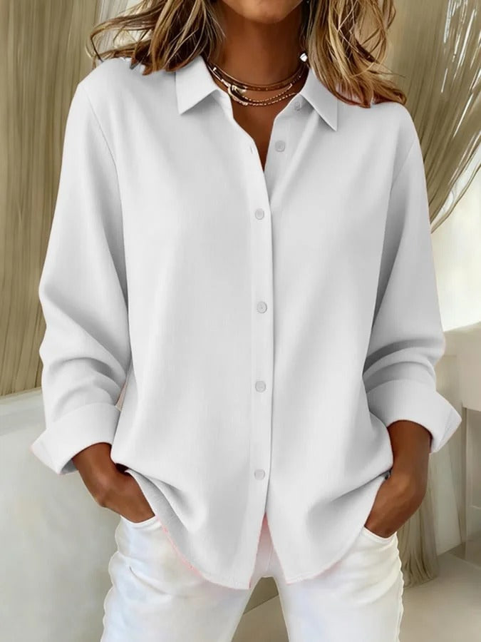 Women's Blouse | Relaxed Fit & Minimal Chic Style