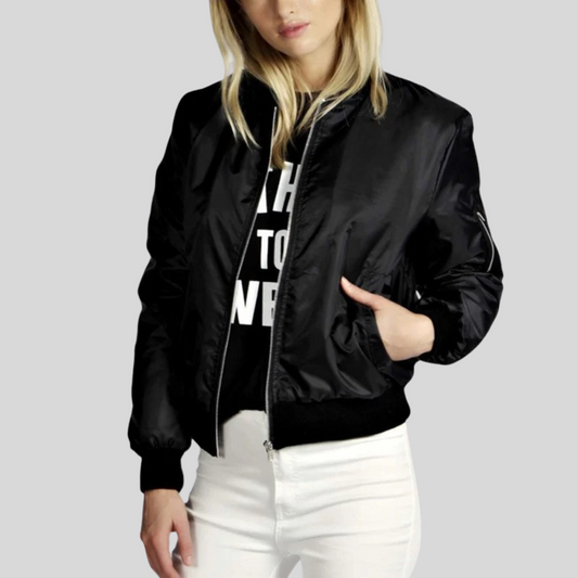 Women's Bomber Jacket | Comfortable & Versatile Layering