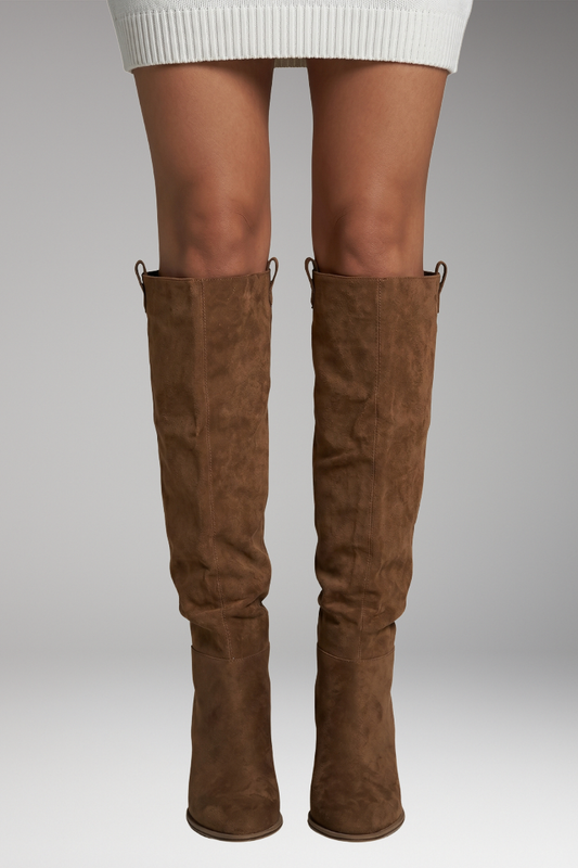 Women's Boots | Knee High Shaft, Pull Loops, Block Heel