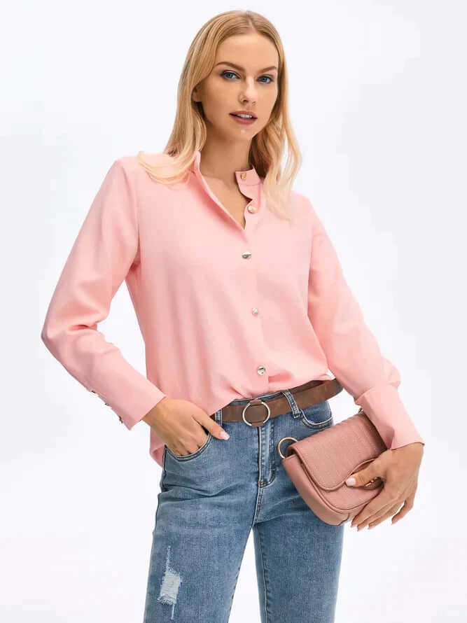 Women's Button Down Blouse | Long Sleeve & Relaxed Fit