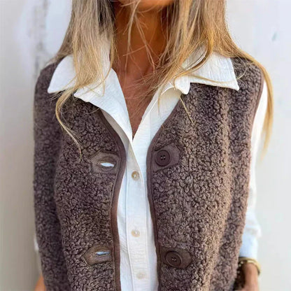 Women's Buttoned Cardigan Vest | Warm & Sleeveless Design 7