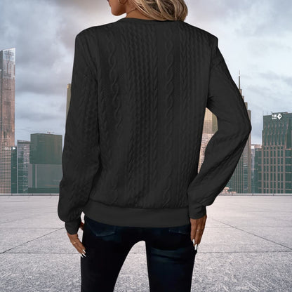 Women's Cable Knit Zip Up Sweater | Cosy & Versatile