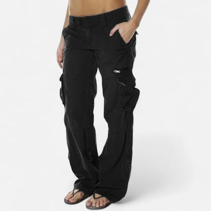 Women's Cargo Pants | Low-Rise Fit, Multi-Pocket Utility