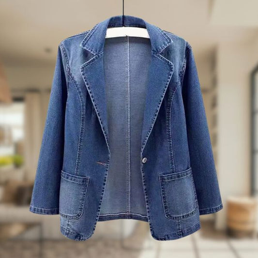 Women's Casual Jacket | One-Button Closure 1