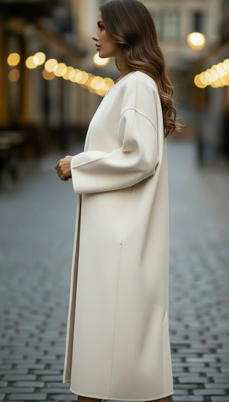 Elena | Oversized Longline Coat - Lumina 2