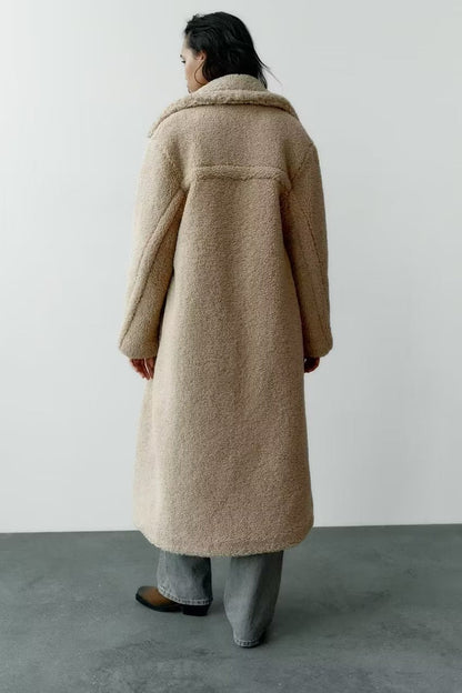 Women's Coat | Double-Breasted & Long Fit 4