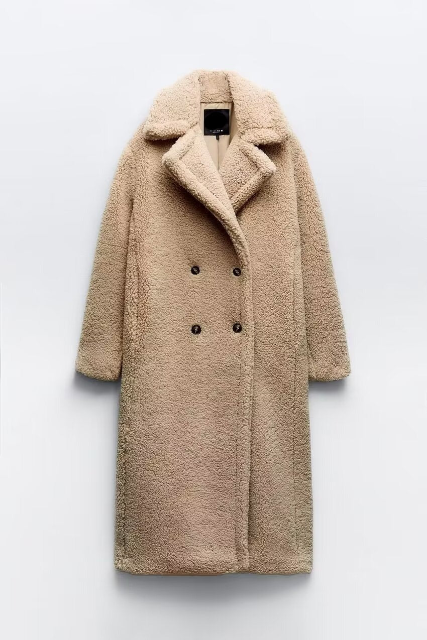 Women's Coat | Double-Breasted & Long Fit 5