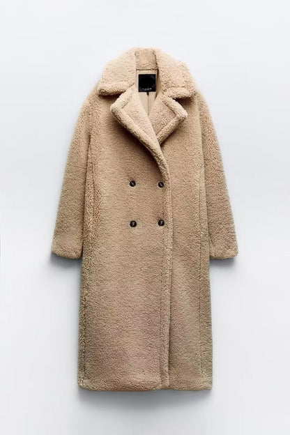 Women's Coat | Double-Breasted & Long Fit 5