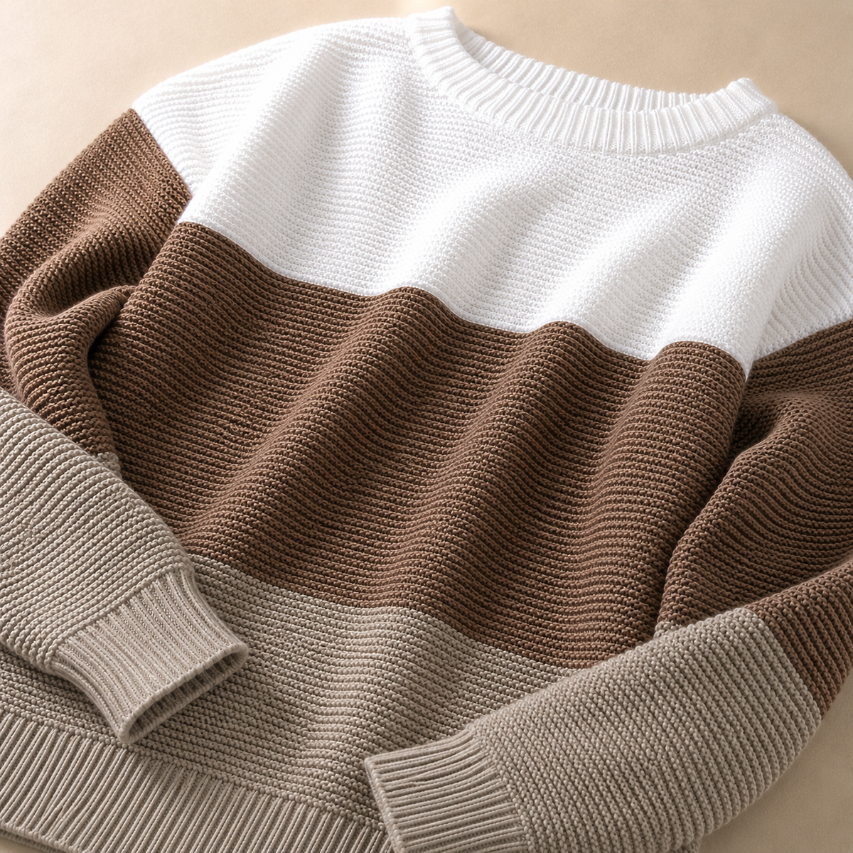 Women's Colorblock Knit Jumper | Relaxed Fit & Warm 12