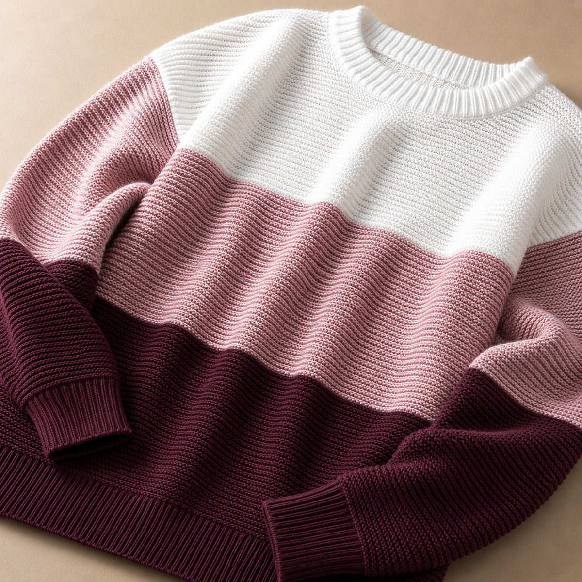 Women's Colorblock Knit Jumper | Relaxed Fit & Warm 24