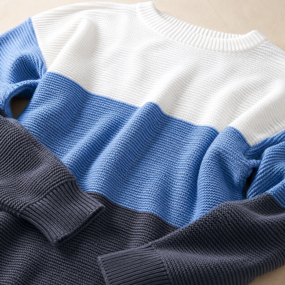 Women's Colorblock Knit Jumper | Relaxed Fit & Warm 6