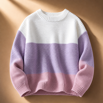 Women's Colorblock Knit Jumper | Relaxed Fit & Warm 7