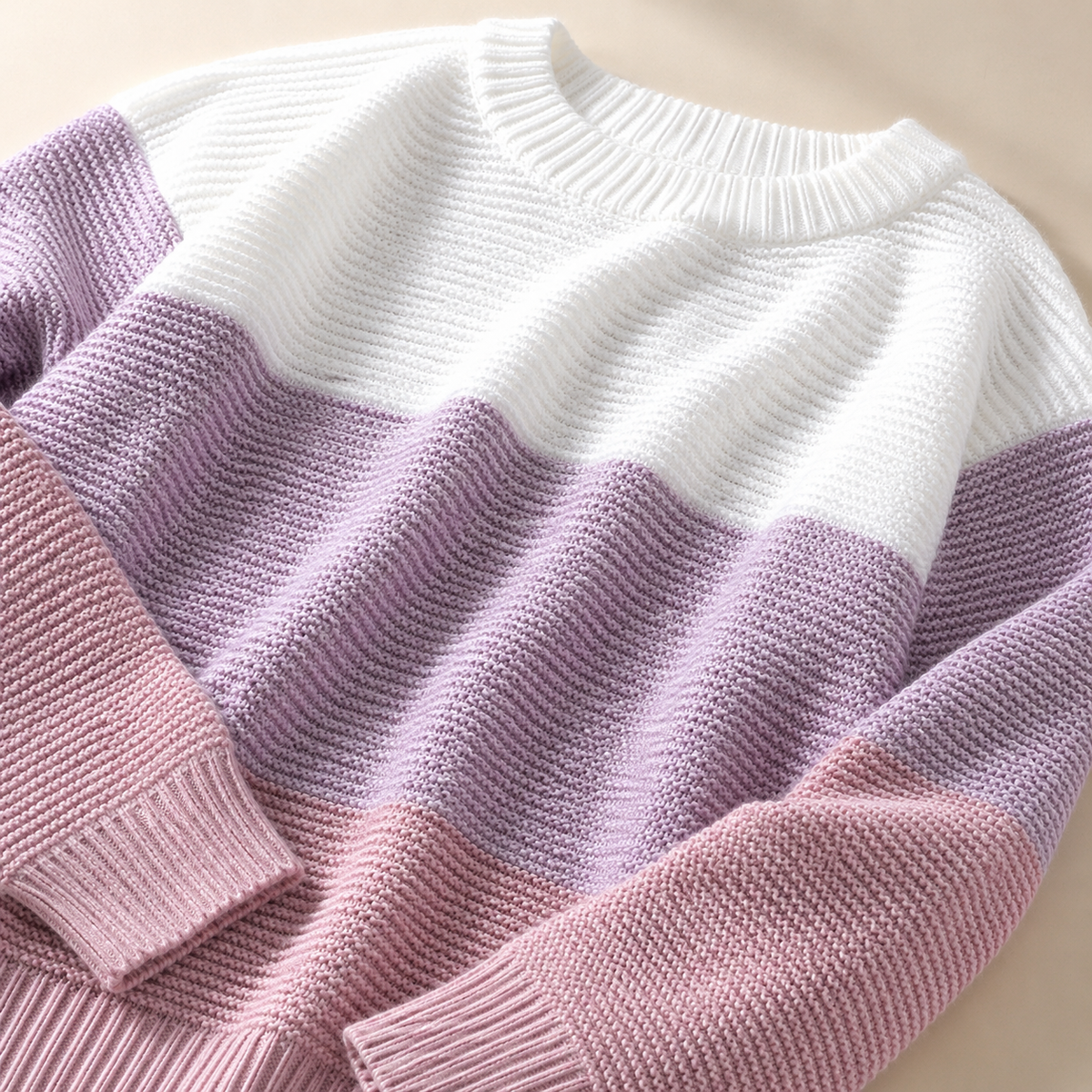 Women's Colorblock Knit Jumper | Relaxed Fit & Warm 9