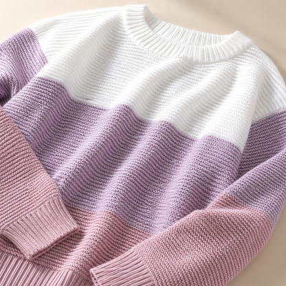 Women's Colorblock Knit Jumper | Relaxed Fit & Warm 9