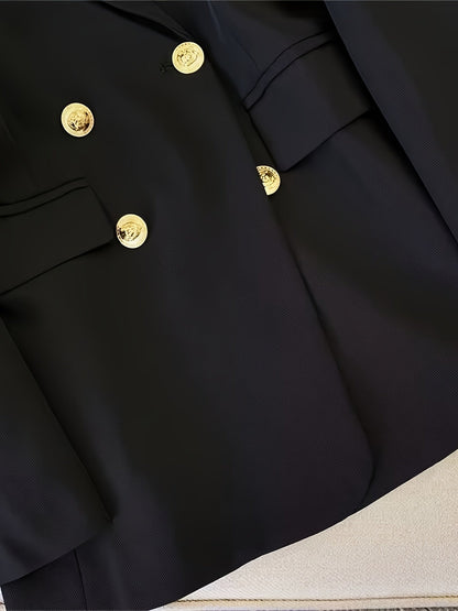 Women's Double-Breasted Blazer for All-Season Events