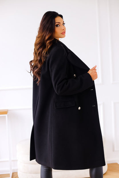 Women's Double-Breasted Coat | Tailored Fit & Long Length