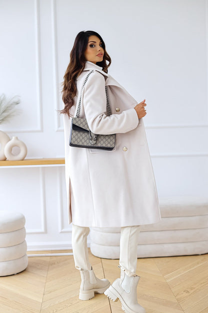 Women's Double-Breasted Coat | Tailored Fit & Long Length