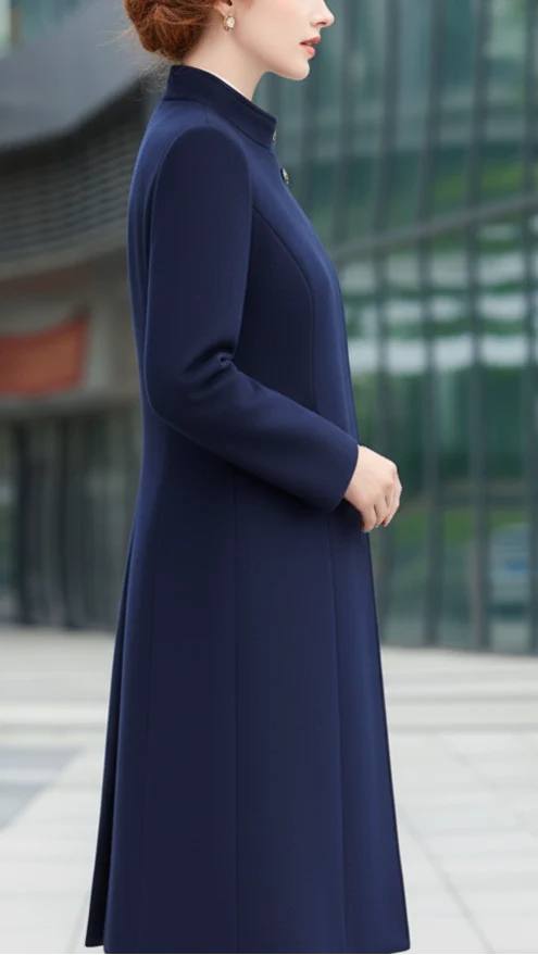 Sophia | Button Maxi Coat - Lumina 2