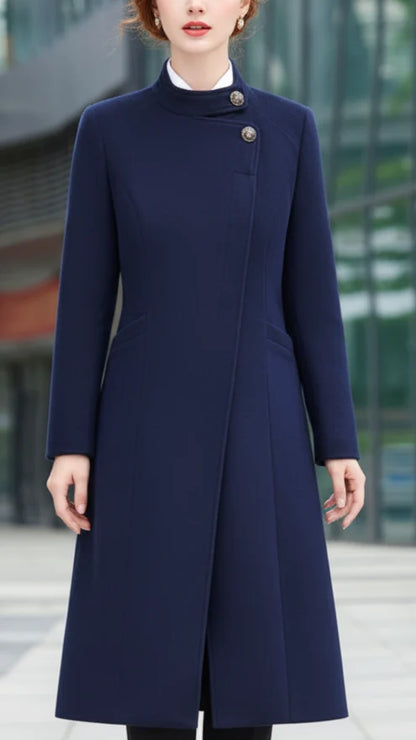 Sophia | Button Maxi Coat - Lumina 0