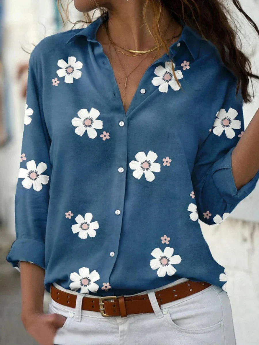 Women's Floral Blouse | Long Sleeve & Flattering Silhouette 3