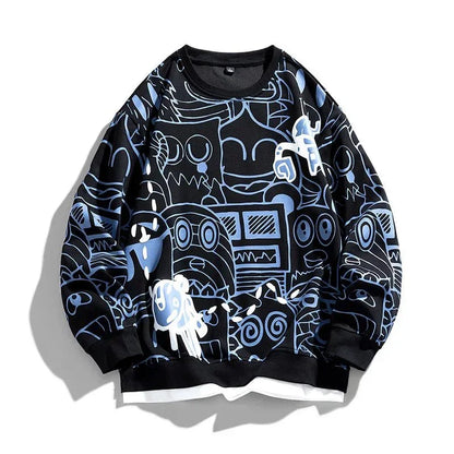 Gridline Graphic Sweatshirt — side view