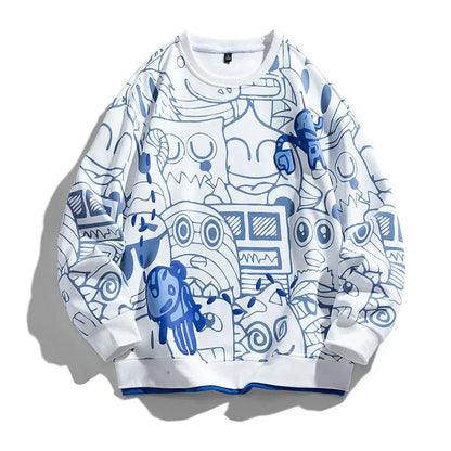 Gridline Graphic Sweatshirt — front view