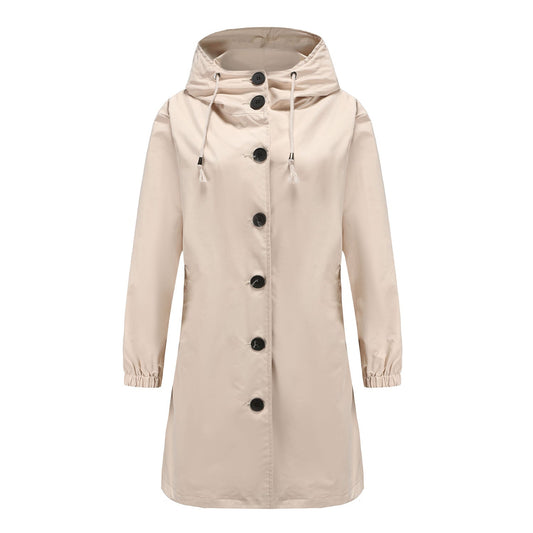 Image of Frances | Women's Hooded A-Line Coat