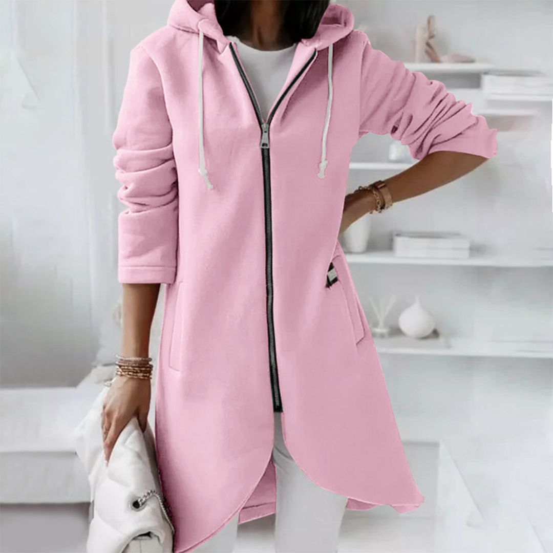 Women's Hooded Cardigan | Zip & Drawstring Hood 9