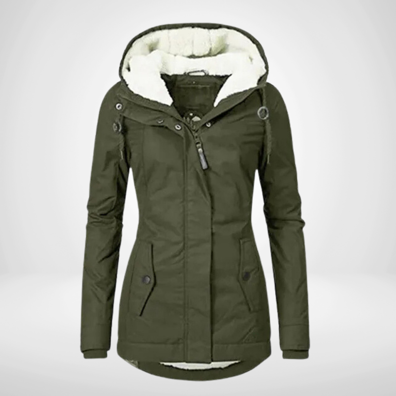 Women's Hooded Lined Jacket | Warm & Cosy