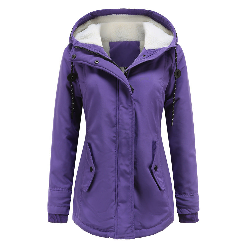 Women's Hooded Lined Jacket | Warm & Cosy