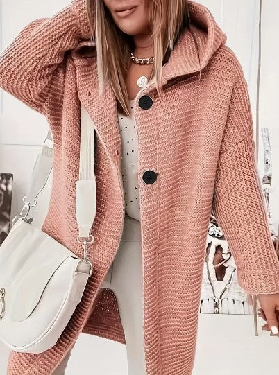 Women's Hooded Oversized Cardigan | Relaxed Fit & Warm