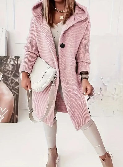 Women's Hooded Oversized Cardigan | Relaxed Fit & Warm