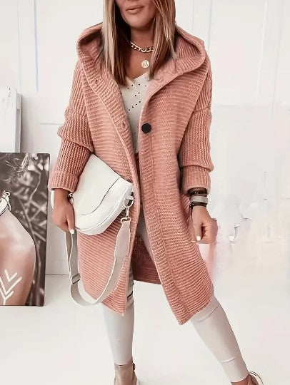 Women's Hooded Oversized Cardigan | Relaxed Fit & Warm