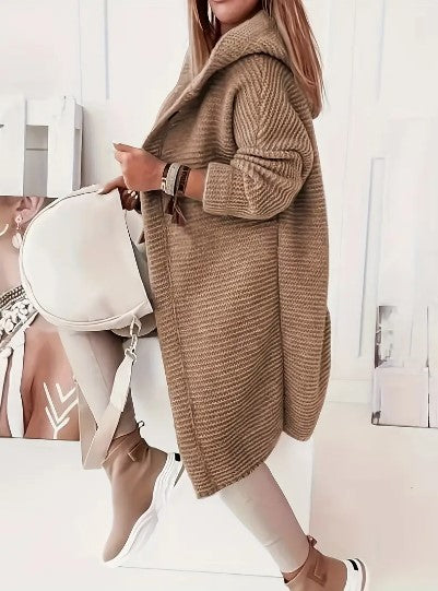 Women's Hooded Oversized Cardigan | Relaxed Fit & Warm