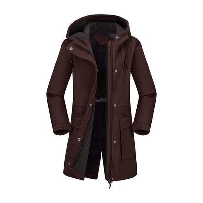 Angeline - Women's Hooded Zip-Up Multi-Pocket Utility Jacket 4