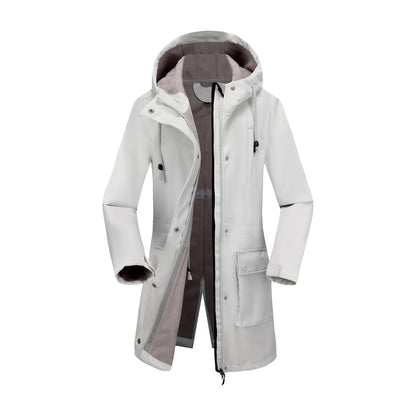 Angeline - Women's Hooded Zip-Up Multi-Pocket Utility Jacket 5