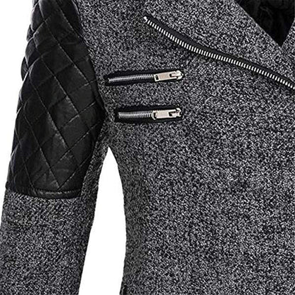 Women's Hooded Winter Coat | Belted Waist & Asymmetric Hem