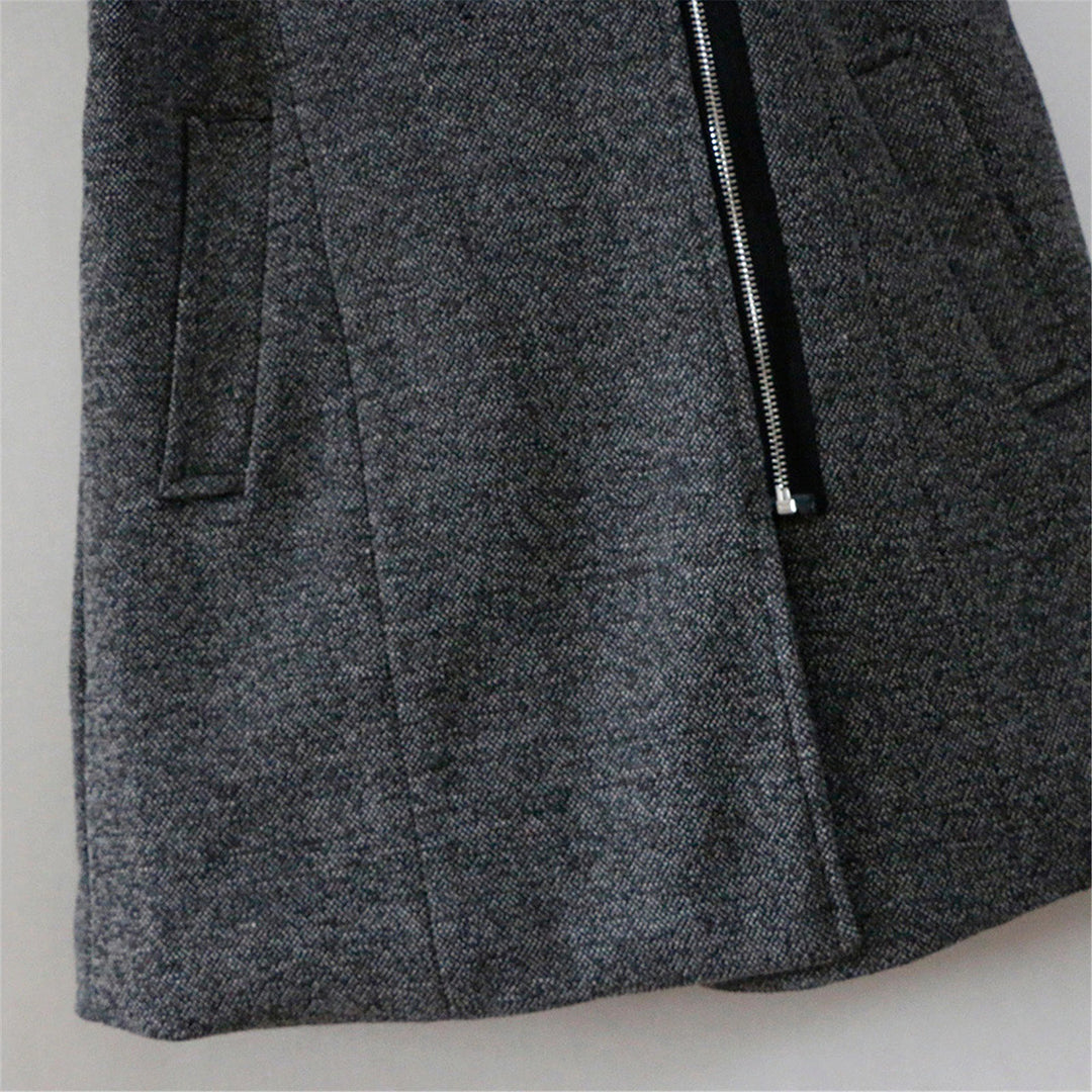 Women's Hooded Winter Coat | Belted Waist & Asymmetric Hem