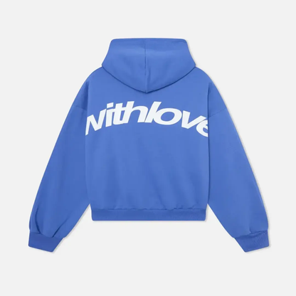 Women's Hoodie | Arched Back Print, Boxy Cropped Fit