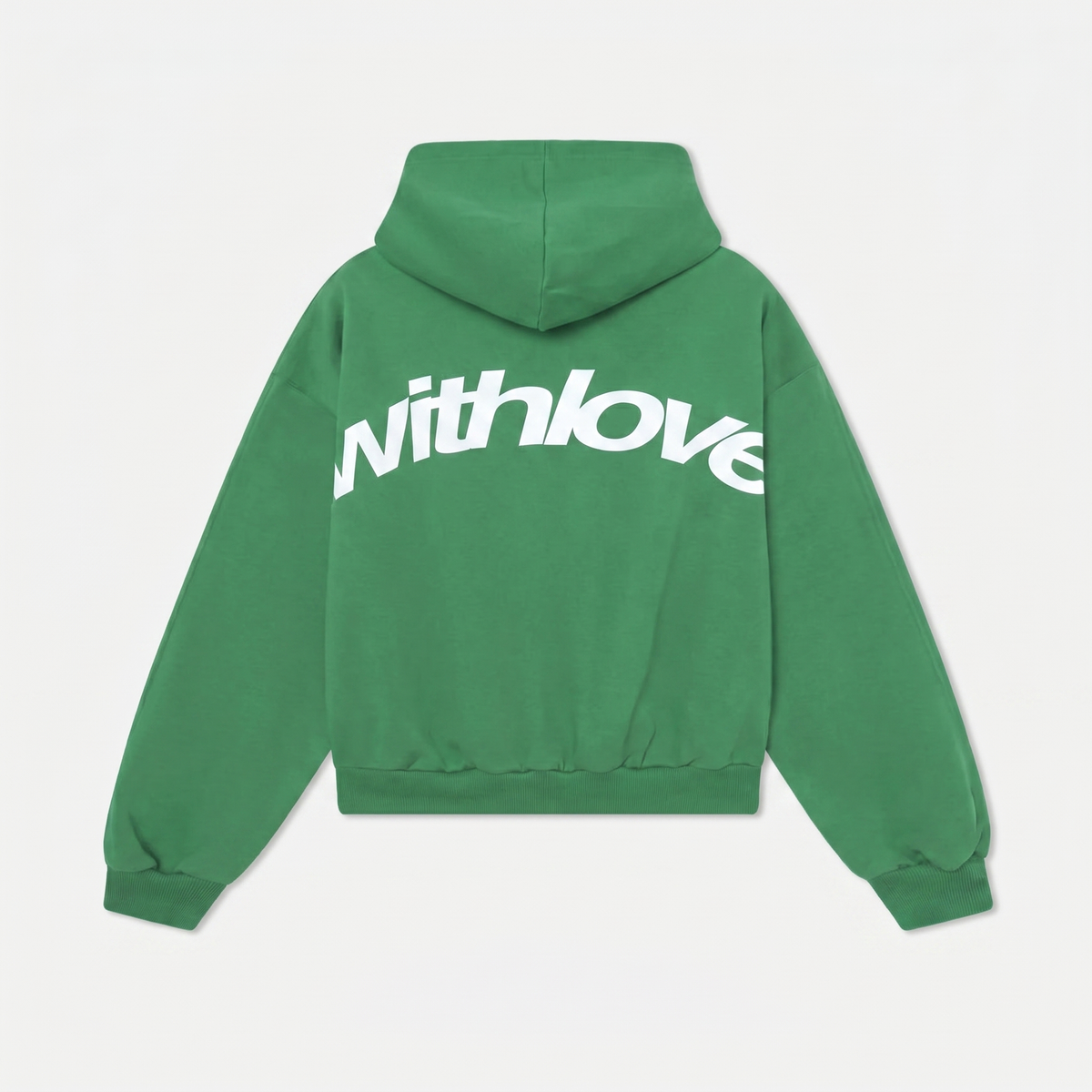 Women's Hoodie | Arched Back Print, Boxy Cropped Fit