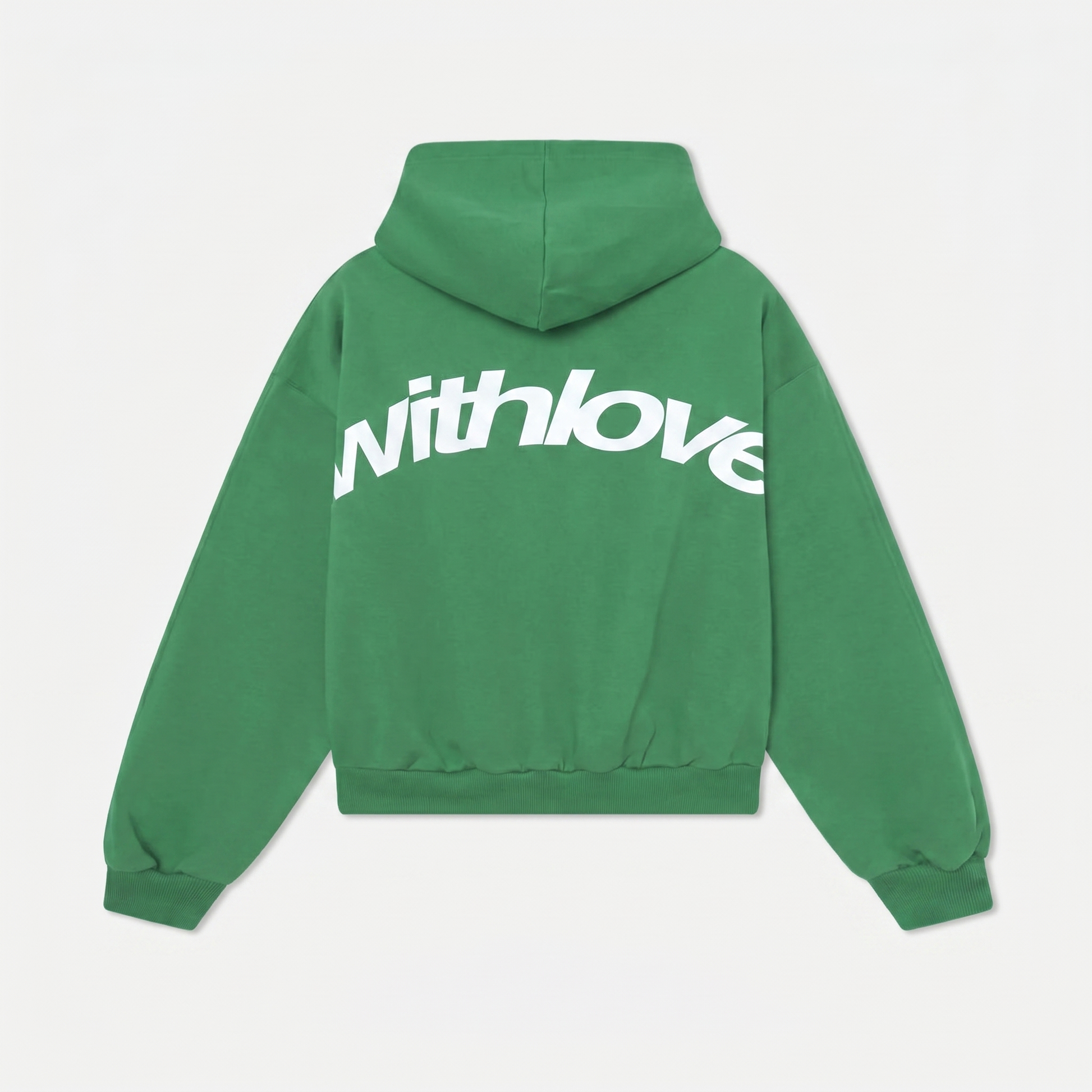 Women's Hoodie | Arched Back Print, Boxy Cropped Fit