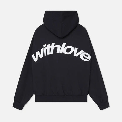 Women's Hoodie | Arched Back Print, Boxy Cropped Fit