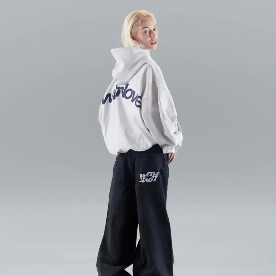 Women's Hoodie | Arched Back Print, Boxy Cropped Fit