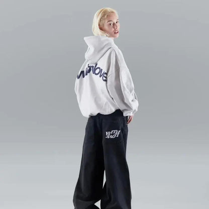 Women's Hoodie | Arched Back Print, Boxy Cropped Fit