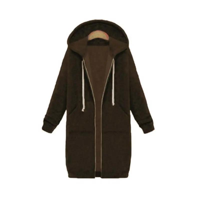 Women's Hoodie | Full-Length Zip, Longline Straight Hem