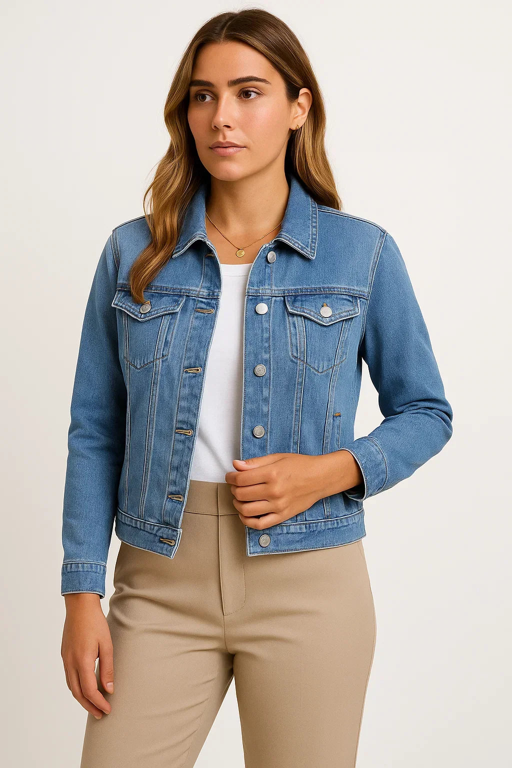 Women's Jacket | Classic Button & Versatile Style