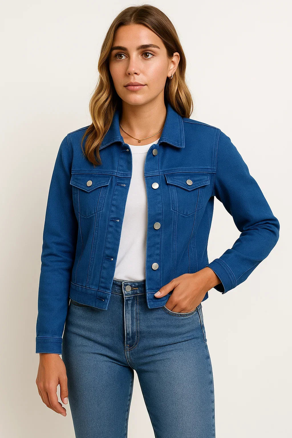 Women's Jacket | Classic Button & Versatile Style