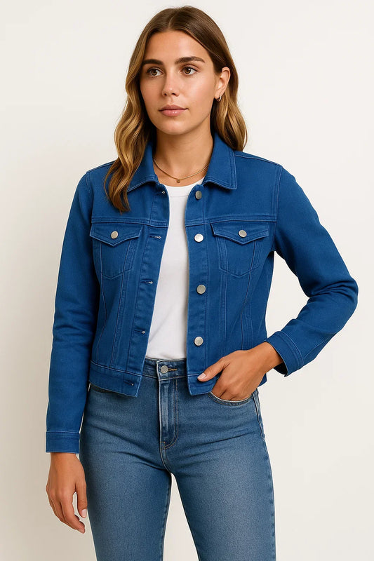 Women's Jacket | Classic Button & Versatile Style